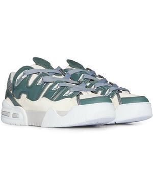 HUGO Skate-inspired Trainers In Mixed Materials - Blue