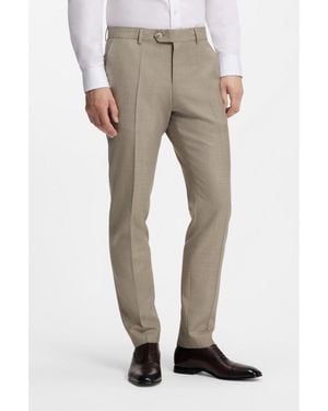 BOSS By Beckham Slim-Fit Suit Trousers - Natural