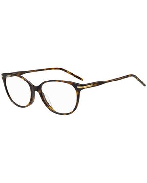 BOSS Havana-Acetate Optical Frames With-Tone Trims - Metallic
