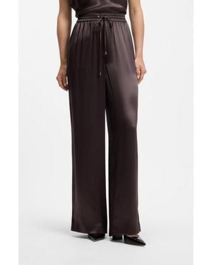 BOSS Relaxed-Fit Trousers - Black