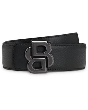 BOSS Reversible Belt With Double B Monogram Buckle - Black