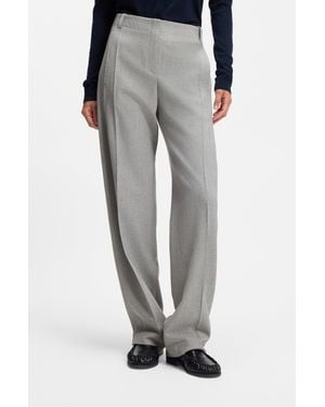 BOSS Silver Women's Formal Pants Size 4 - Gray