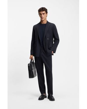 BOSS Dark Blue Men's Business Suits Size 38r
