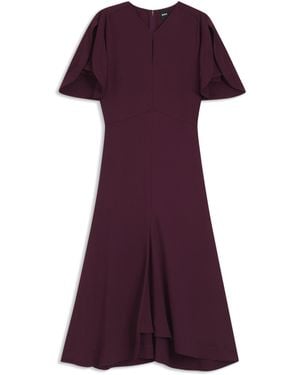 BOSS Keyhole-Neckline Dress - Purple