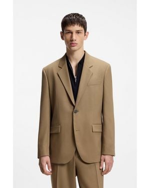HUGO Modern-Fit Suit Jacket - Brown