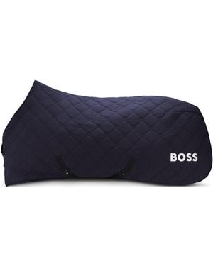 BOSS Couverture D'Équitation En Polaire - Bleu