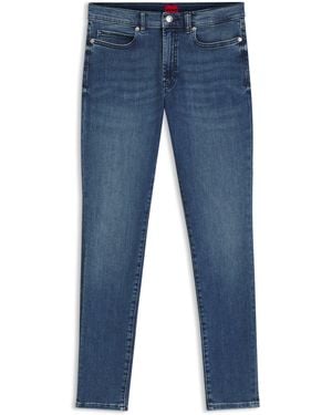 HUGO Jean Skinny en denim bleu super stretch