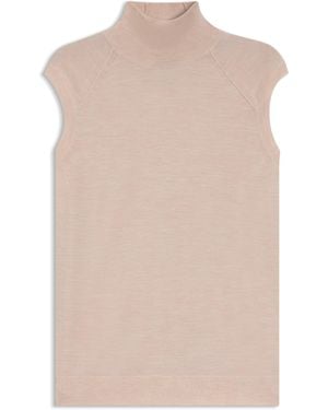 BOSS High-Neck Top - Natural