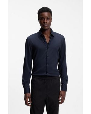 HUGO Slim-Fit Shirt - Blue