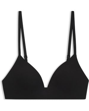 HUGO Bügelloses Gepolstertes Bralette Mit Logo-Band - Schwarz