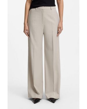 HUGO Regular-Fit Wide-Leg Pants - Grey