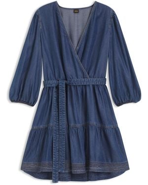 BOSS Wickelkleid - Blau