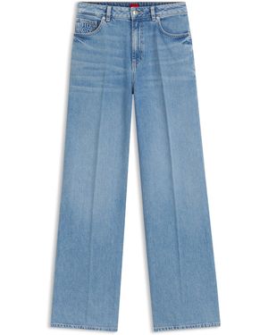 HUGO Jean Large En Denim - Bleu
