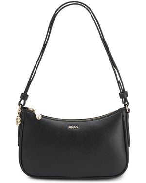 BOSS Crossbodytas Met Double B-Monogrambedeltje - Zwart