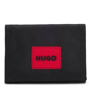 HUGO Geldbörse Mit Rotem Logo-Patch