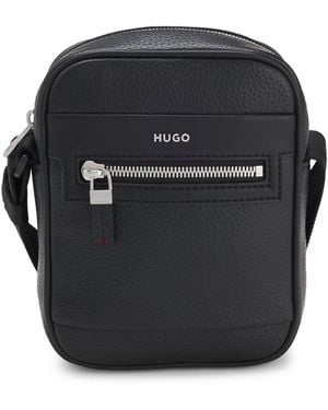 HUGO Reporter Bag With Hardware Trims - Black