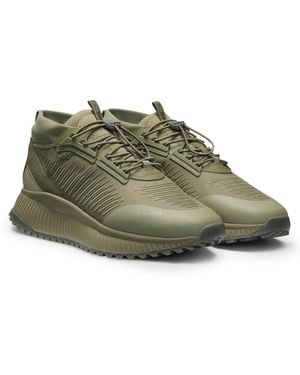 BOSS X Gore-Tex Ttnm Evo Trainers With Waterproof Finish - Green