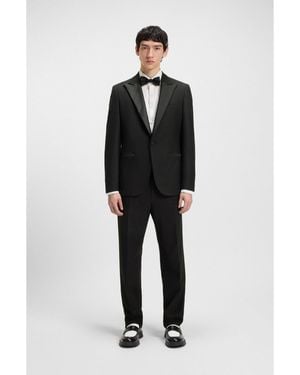 HUGO Modern-Fit Tuxedo Suit - Black