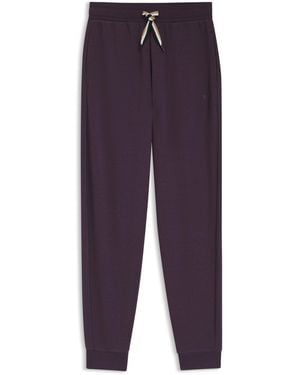 BOSS Trainingsbroek Met Boorden En Kenmerkend Gestreept Trekkoord - Blauw