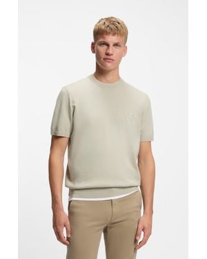 BOSS Light Beige Men's Sweaters Size L - Multicolor