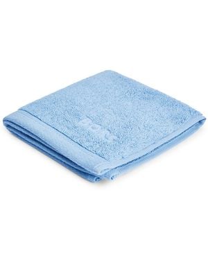 BOSS Toalla De Cara De Algodón Del Egeo Con Logo Tonal - Azul