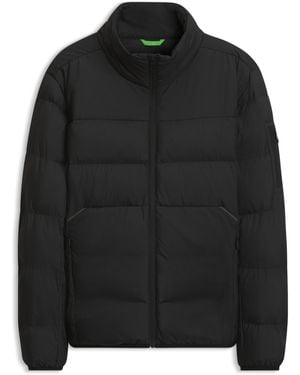 BOSS Wasserabweisende Steppjacke Mit Reißverschlusstasche Am Ärmel - Schwarz