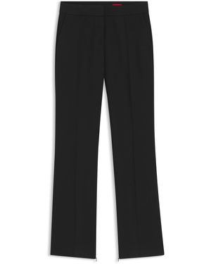 HUGO Slim-Fit Hose Aus Stretch-Twill - Schwarz