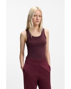 HUGO Dark Purple Women's Casual Tops Size S