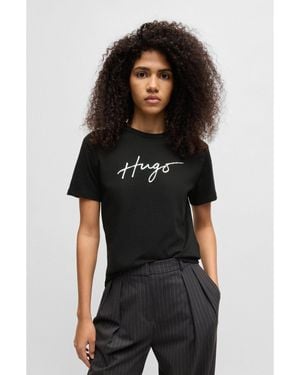 HUGO Crew-Neck T-Shirt - Black