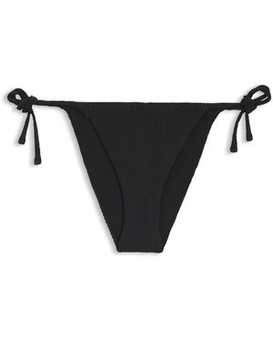 HUGO Braguita De Bikini Con Lazos Laterales Y Estampado Tropical Estructurado - Negro