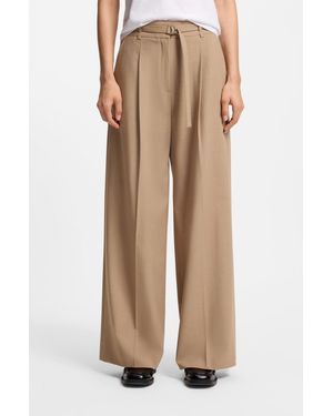 HUGO Patterned Women's Formal Pants Size 4 - Natural