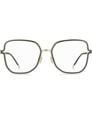BOSS Montura Para Gafas Graduadas Con Patillas De Horquilla Y Cadena De La Marca - Verde