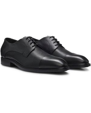 BOSS Italian-Made Derby Shoes - Black