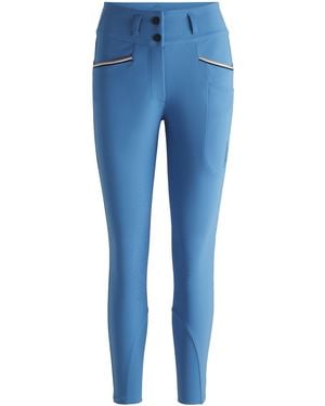 BOSS Pantalones De Montar Para Equitación Con Agarre Completo En Tejido Multielástico - Azul