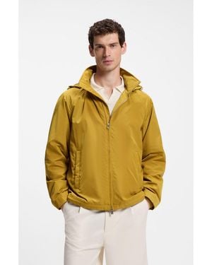 BOSS Regular-Fit Hooded Jacket With Water-Repellent Finish - Metallic