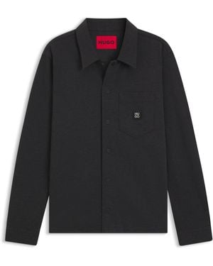 HUGO Oversized-Fit Shirt - Black
