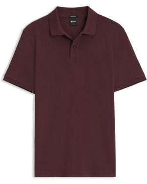 BOSS Pallas-Polo Van Katoen - Rood