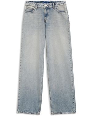 HUGO Baggy-Fit Jeans Aus Hellblauem Denim - Grau