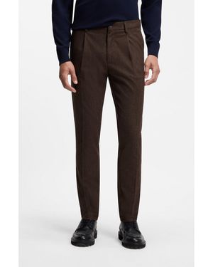 BOSS Modern-Fit Trousers - Brown