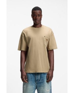 HUGO Loose-Fit T-Shirt - Natural
