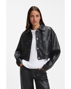HUGO Relaxed-Fit Jacket - Black