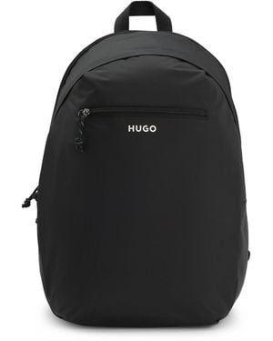 HUGO Backpack With Contrast Logo - Black