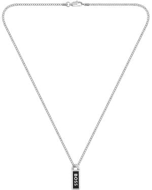 BOSS Collar Con Placa Con Logo - Multicolor