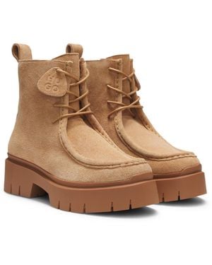 HUGO Lace-Up Boots - Brown