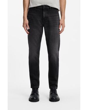 BOSS Tapered-Fit Jeans - Black