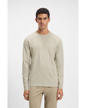 BOSS Long-Sleeved T-Shirt - Natural