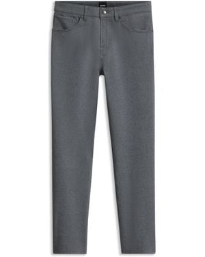 BOSS Regular-Fit Broek Van Een Stretchkatoenmix - Grijs