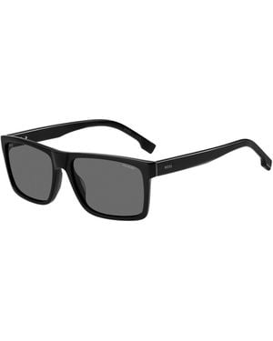 BOSS Engraved-Logo Sunglasses - Black