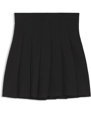 HUGO Falda Plisada En Algodón Elástico Con Shorts Integrados - Negro