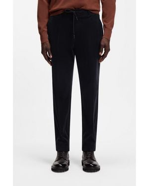 BOSS Tapered-Fit Trousers - Blue